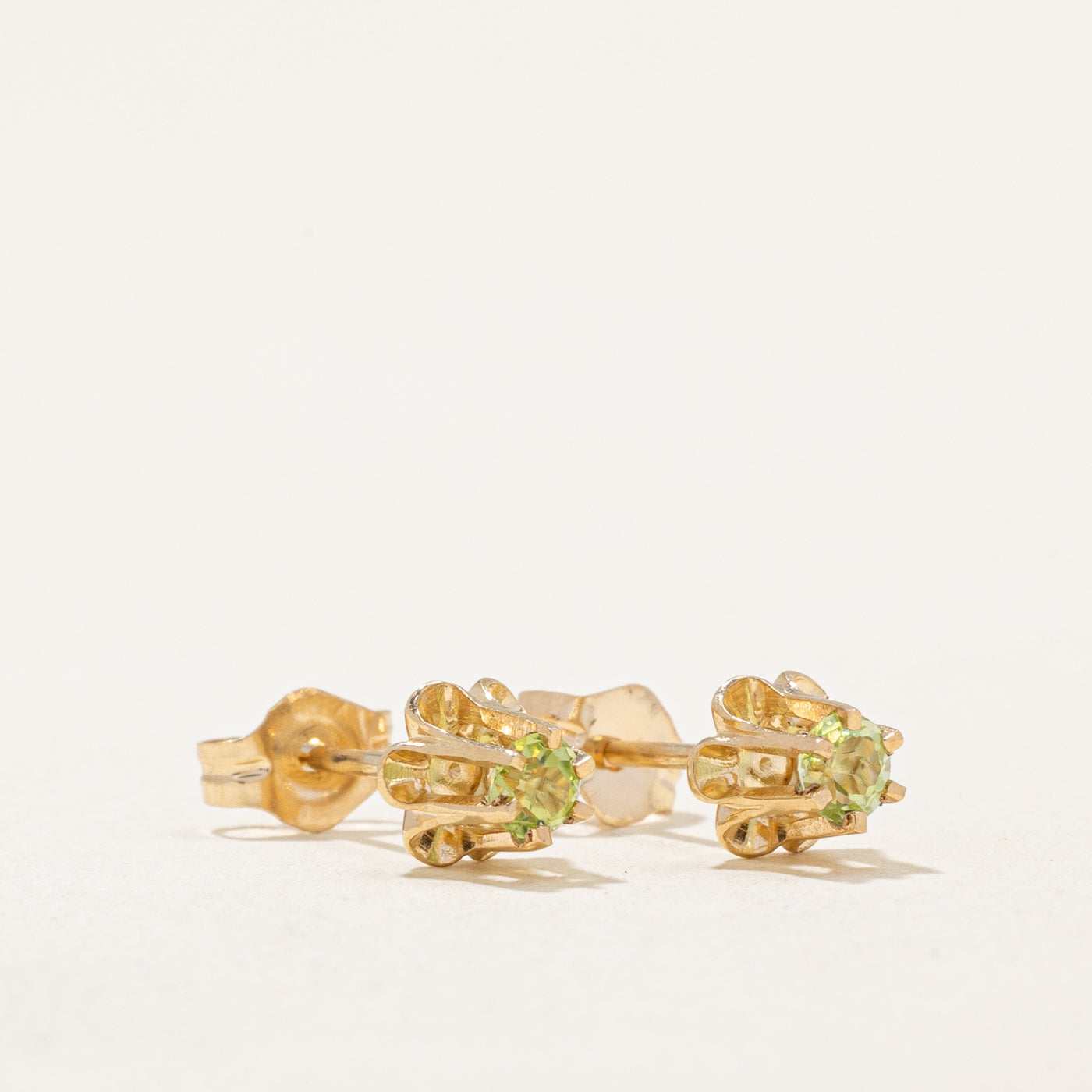 Peridot Stud Earrings 0.20ctw - Genuine Gemstone Jewelry for Women | Perfect Gift for Birthday, Anniversary & Everyday Wear