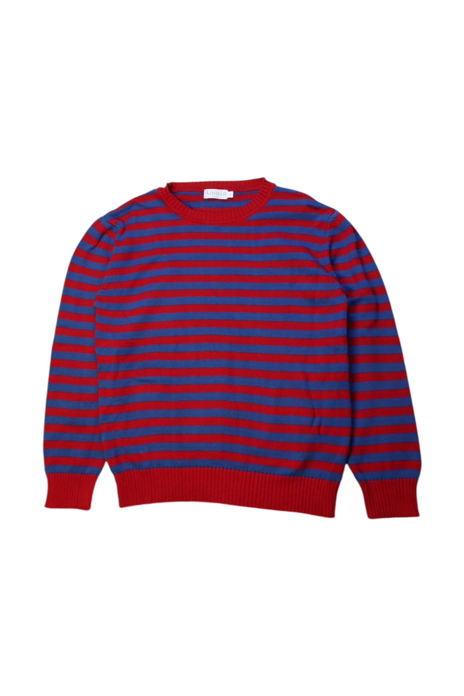 Amaia Striped Sweater for Girls Age 8 Years | Soft Cotton Knit Pullover | Perfect for School, Playdates & Fall Outfits