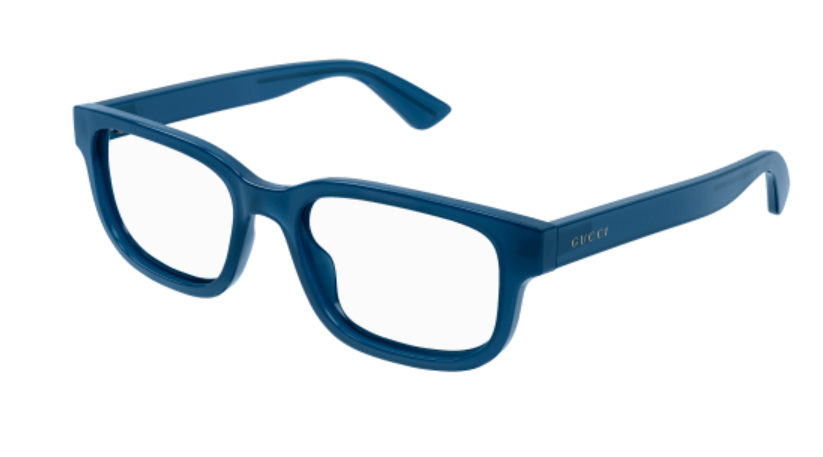 Gucci GG1584O 003 Blue Rectangular Men's Eyeglasses - Premium Designer Sunglasses for Men | UV Protection & Stylish Frame | Perfect for Driving, Outdoor Activities & Fashion Accessories