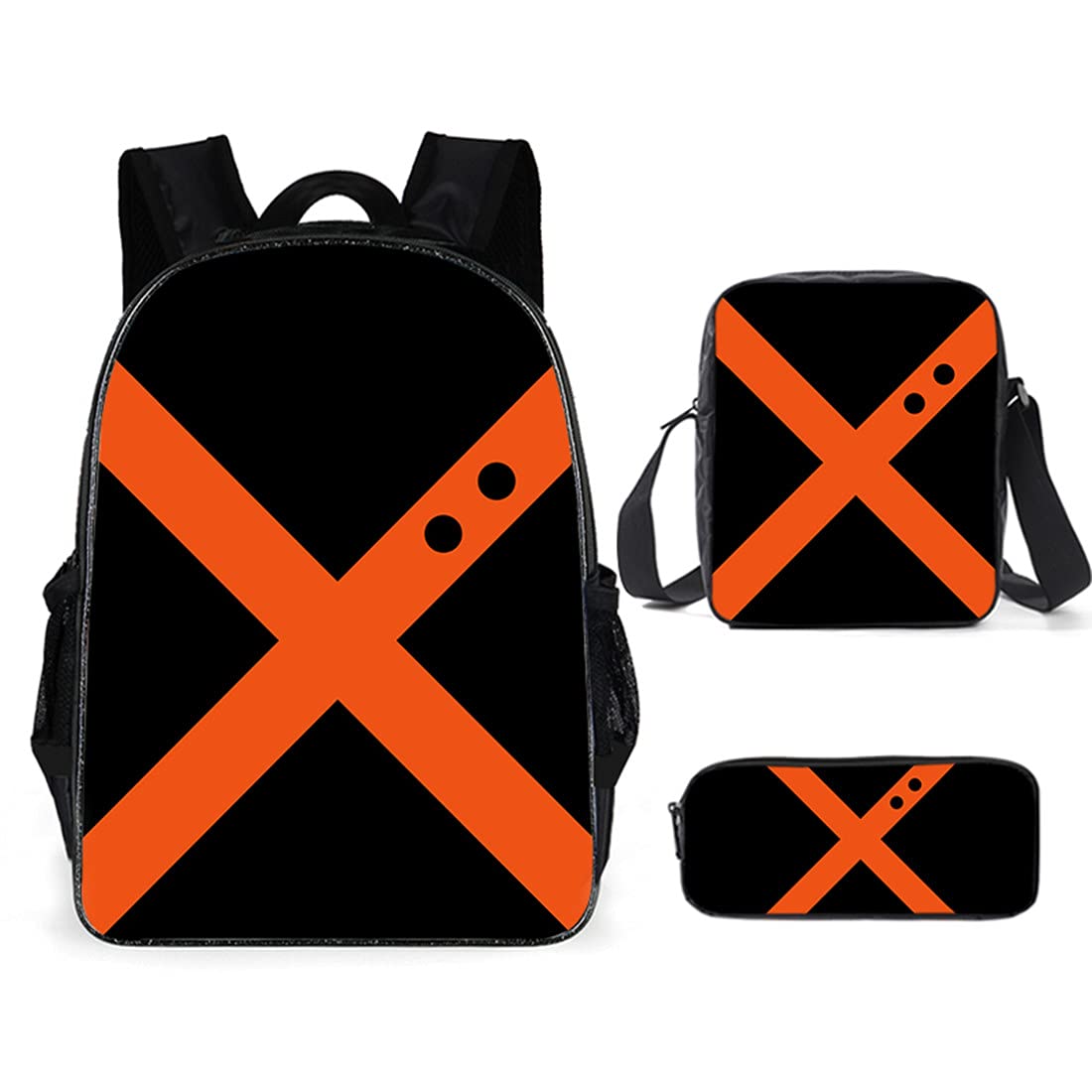 Boku No Hero Anime Backpack Set - 3 PCS School Bags for Kids & Teens | Perfect for School, Travel & Cosplay