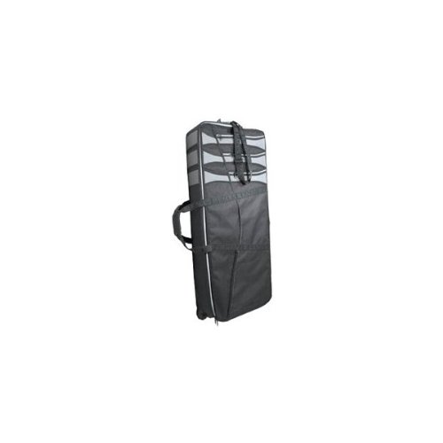 Ace KKP-11KB Rolling Keyboard Bag - Durable Portable Keyboard Case with Wheels for Musicians, DJs & Performers - Perfect for Travel, Gigs & Studio Use