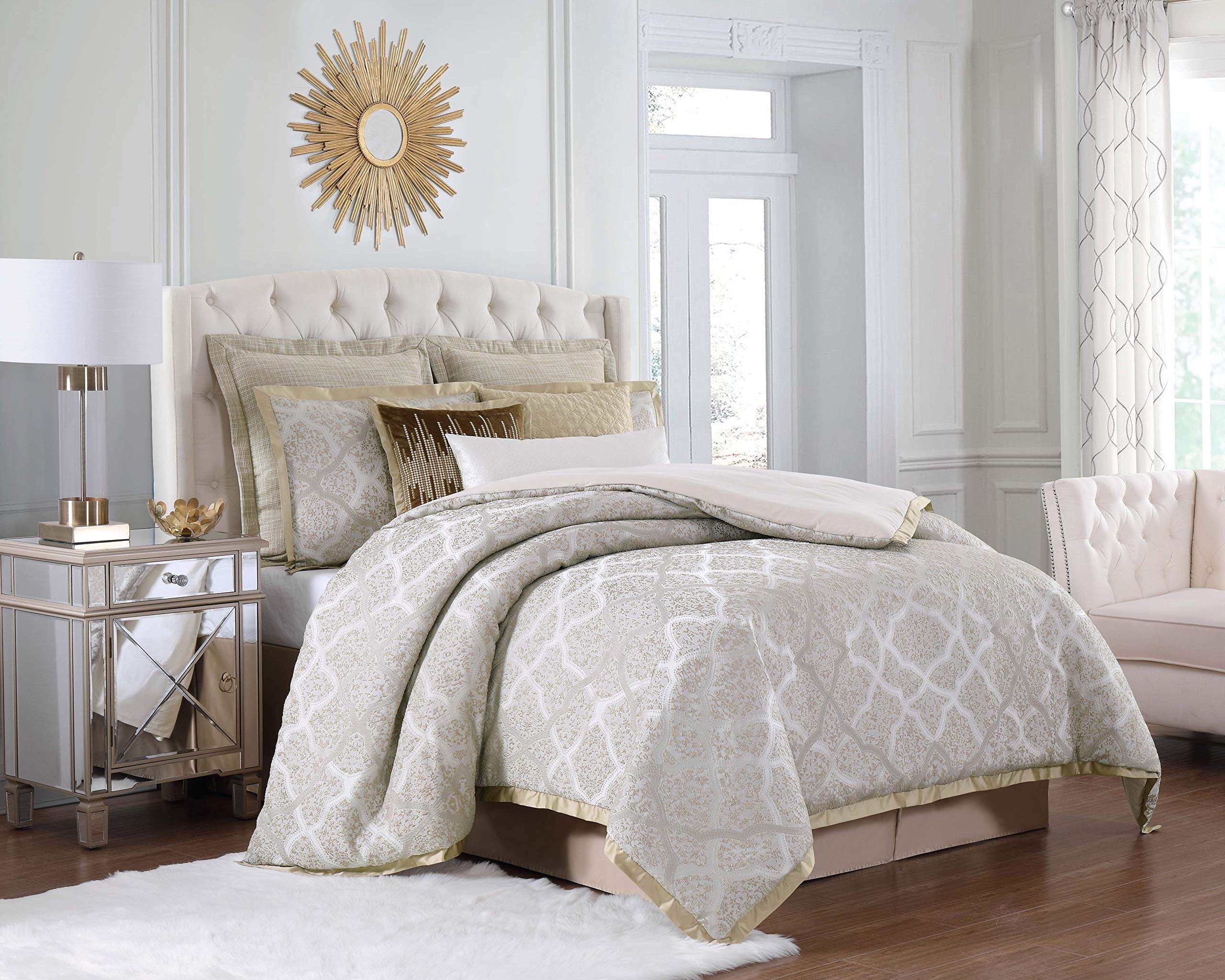 Charisma Paloma Queen 4-Piece Duvet Cover Set - Soft & Breathable Bedding for Luxurious Sleep | Perfect for Master Bedrooms & Guest Rooms