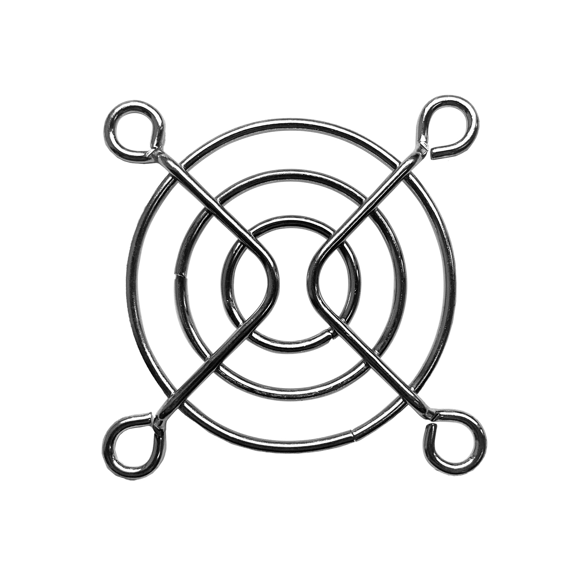 50mm Chrome Fan Grill - High-Quality PC Case Cooling Accessory for Gaming Rigs & Computer Builds - Perfect for Enhanced Airflow and Aesthetic PC Mods