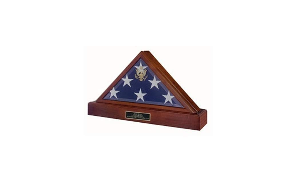 Premium Flag and Urn Display Case - Elegant Eternity Flag Case for Military & Memorial Display - Perfect for Home, Office, or Ceremonial Use