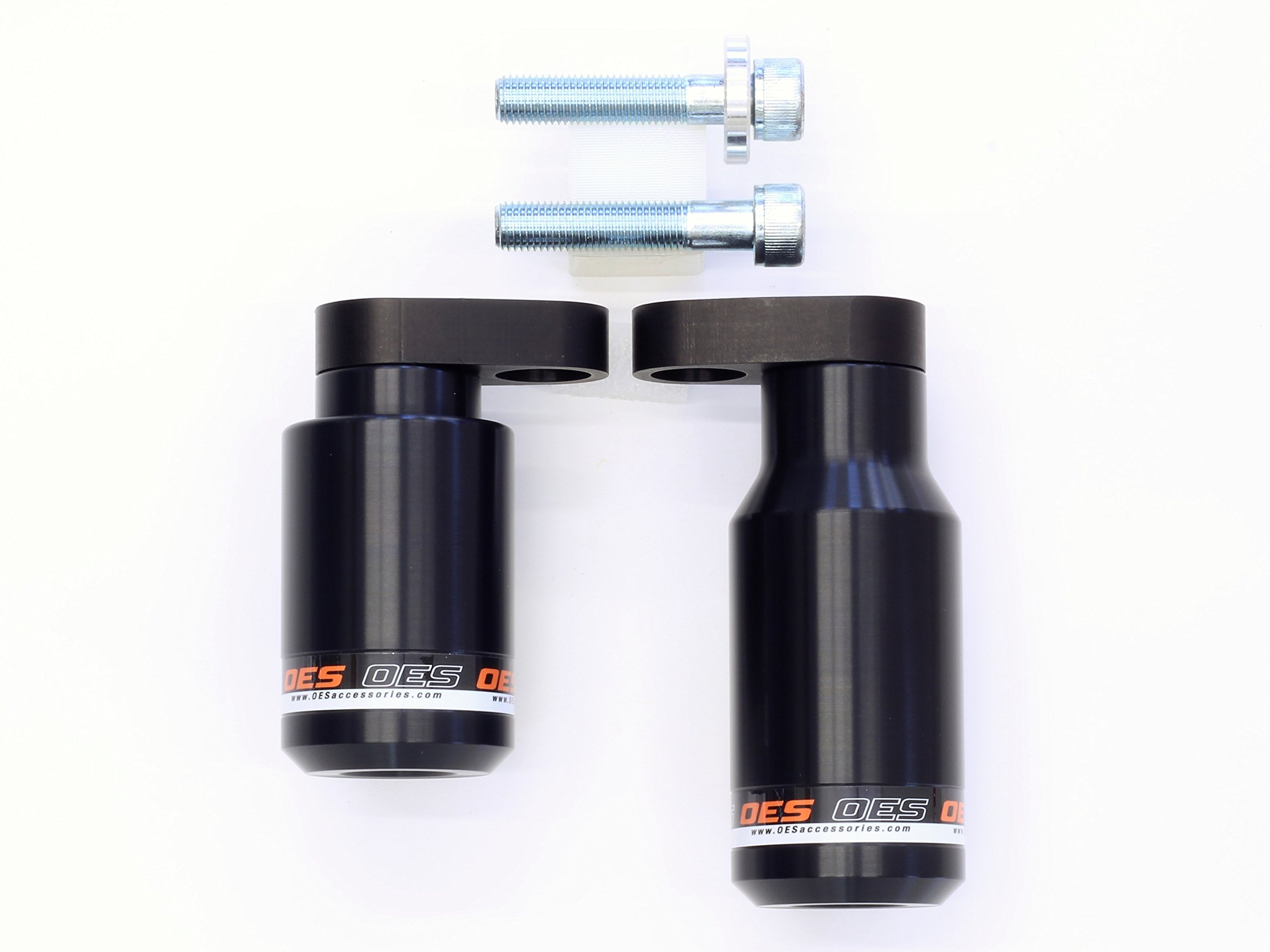 OES Accessories No-Cut Frame Sliders for Yamaha FZ6R 2009-2017 | Orange | Enhanced Protection for Urban Riding & Parking