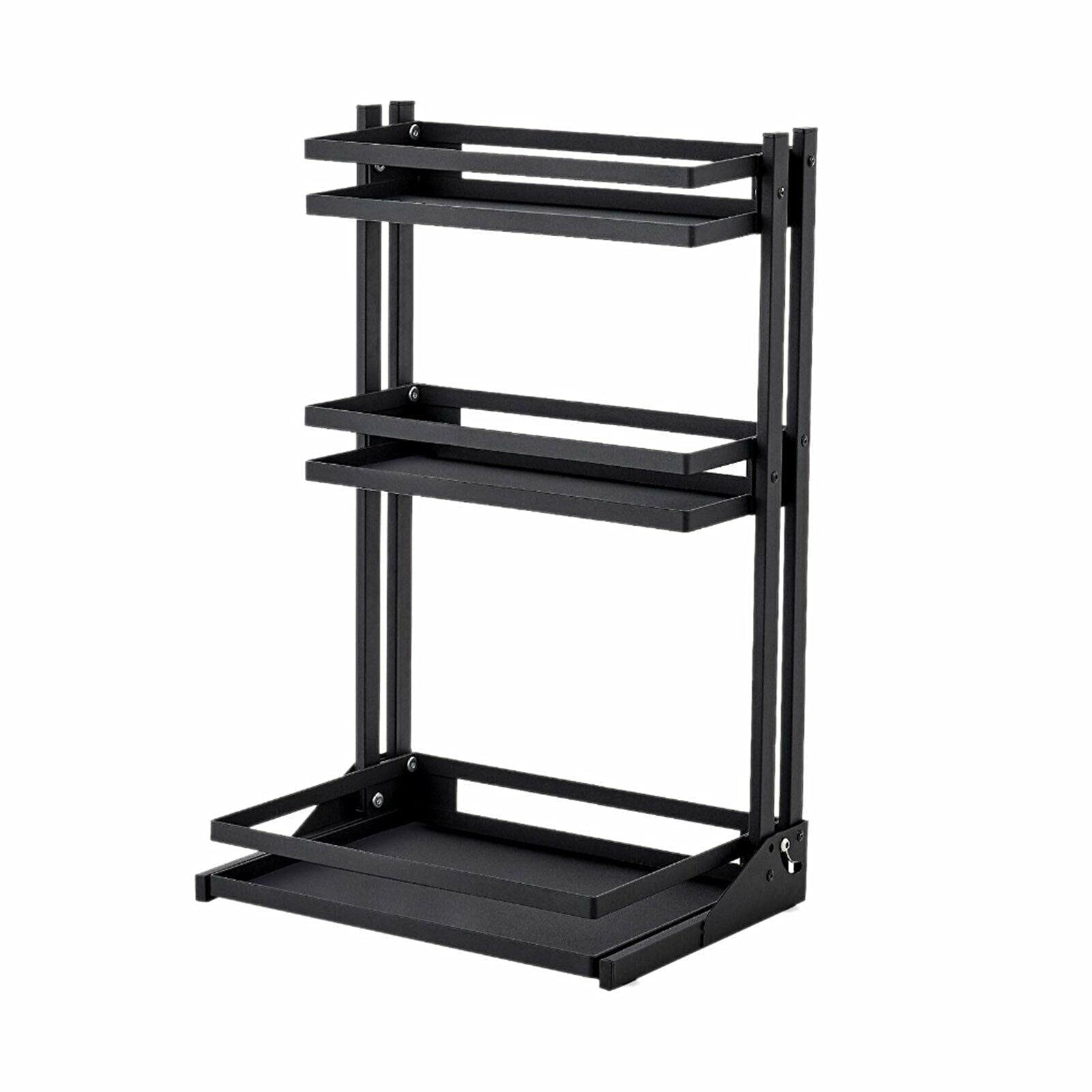 3-Tier Spice Rack Organizer for Kitchen Countertop - Space-Saving Spice Bottle Holder & Storage Shelf - Perfect for Pantry, Cabinet, or Counter Organization - Ideal for Storing Spices, Condiments, and Small Kitchen Essentials