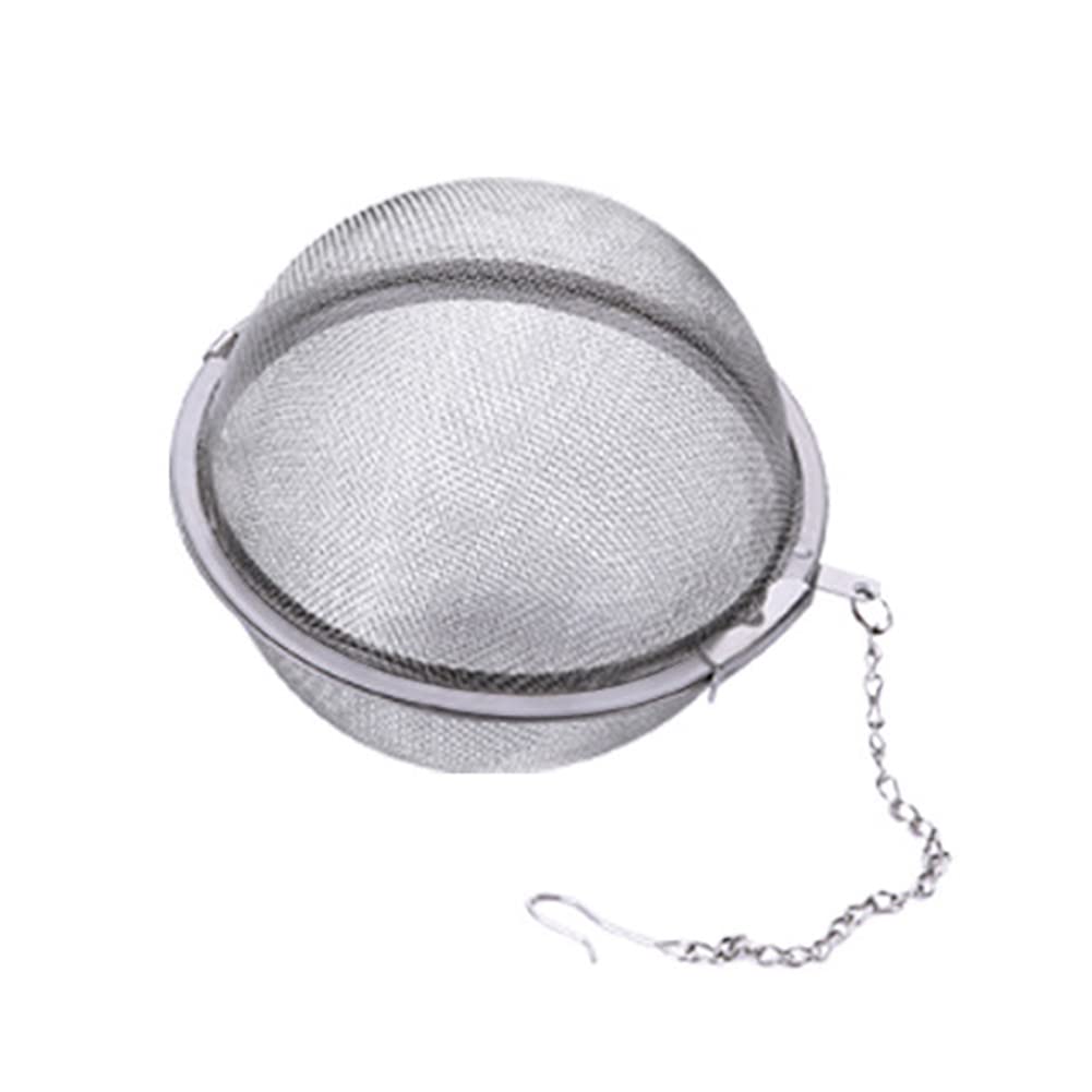 DEDEMCO 6-Pack 2 Inch Stainless Steel Tea Infuser Balls with Chain Hook - Fine Mesh Strainer for Loose Leaf Tea, Herbs & Spices - Perfect for Brewing Tea, Cocktails & Cooking