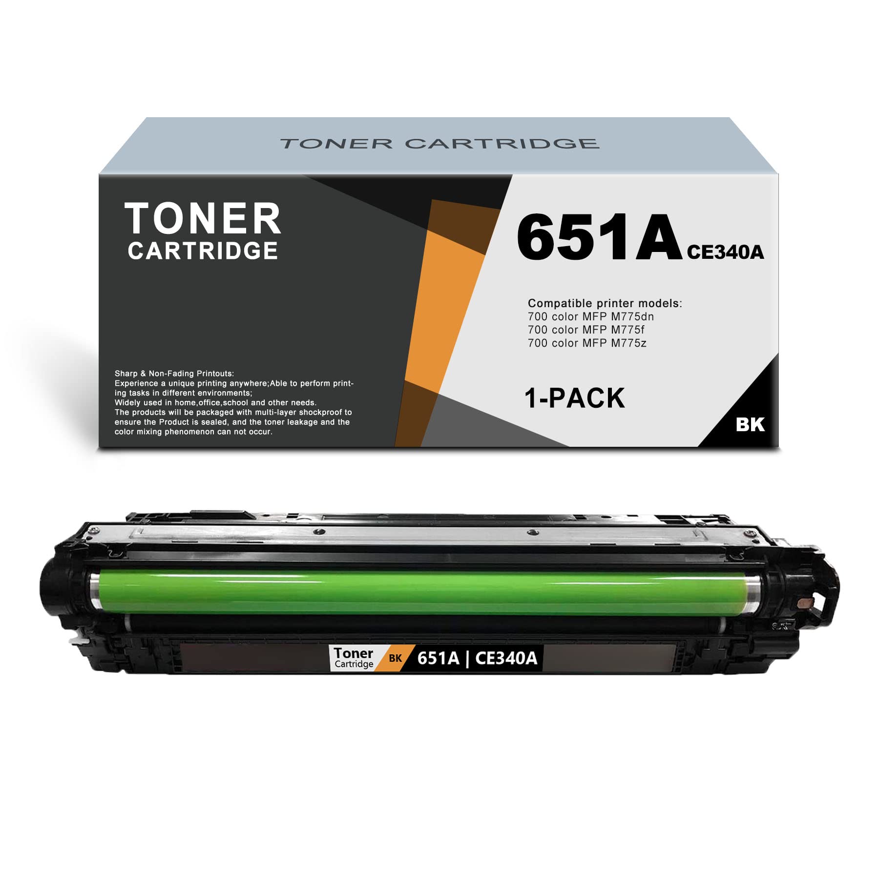 ARSEINK Remanufactured Toner Cartridge CE340A 651A Compatible for HP MFP M775dn M775f M775z Printers - 1 Pack Black | High-Quality Replacement for Office & Home Printing Needs
