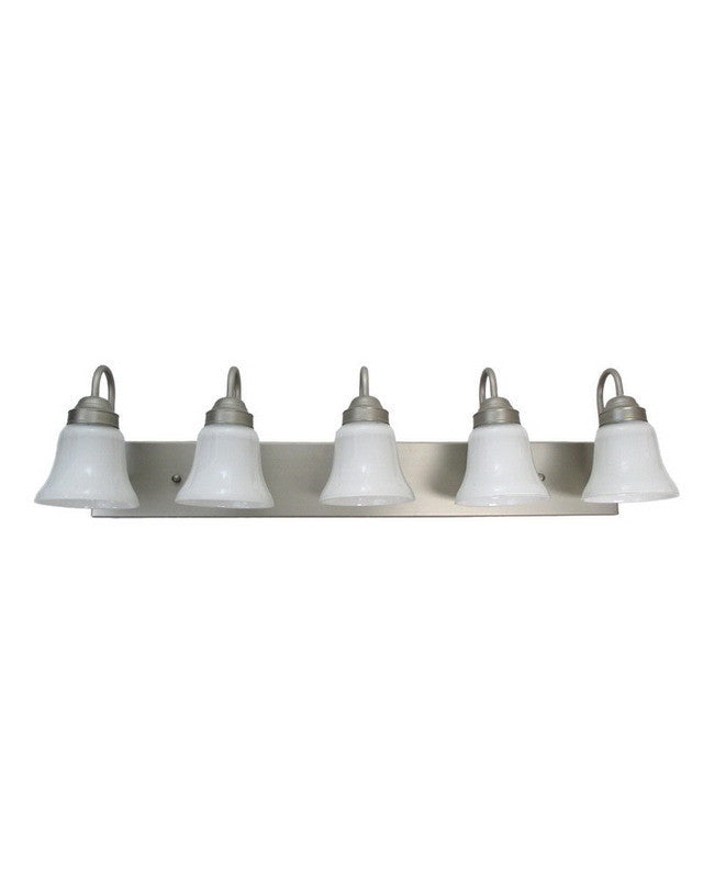 Epiphany Lighting 106095 BN 2537 5-Light Bathroom Wall Sconce in Brushed Nickel Finish - Perfect for Vanity, Powder Room & Spa-Style Bathroom Decor
