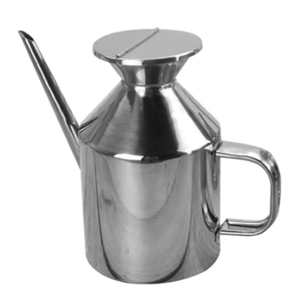 375ml/625ml Stainless Steel Oil Dispenser Bottle - Kitchen Cooking Oil & Sauce Container with Drip-Free Spout - Perfect for Restaurants, Home Kitchens & Meal Prep