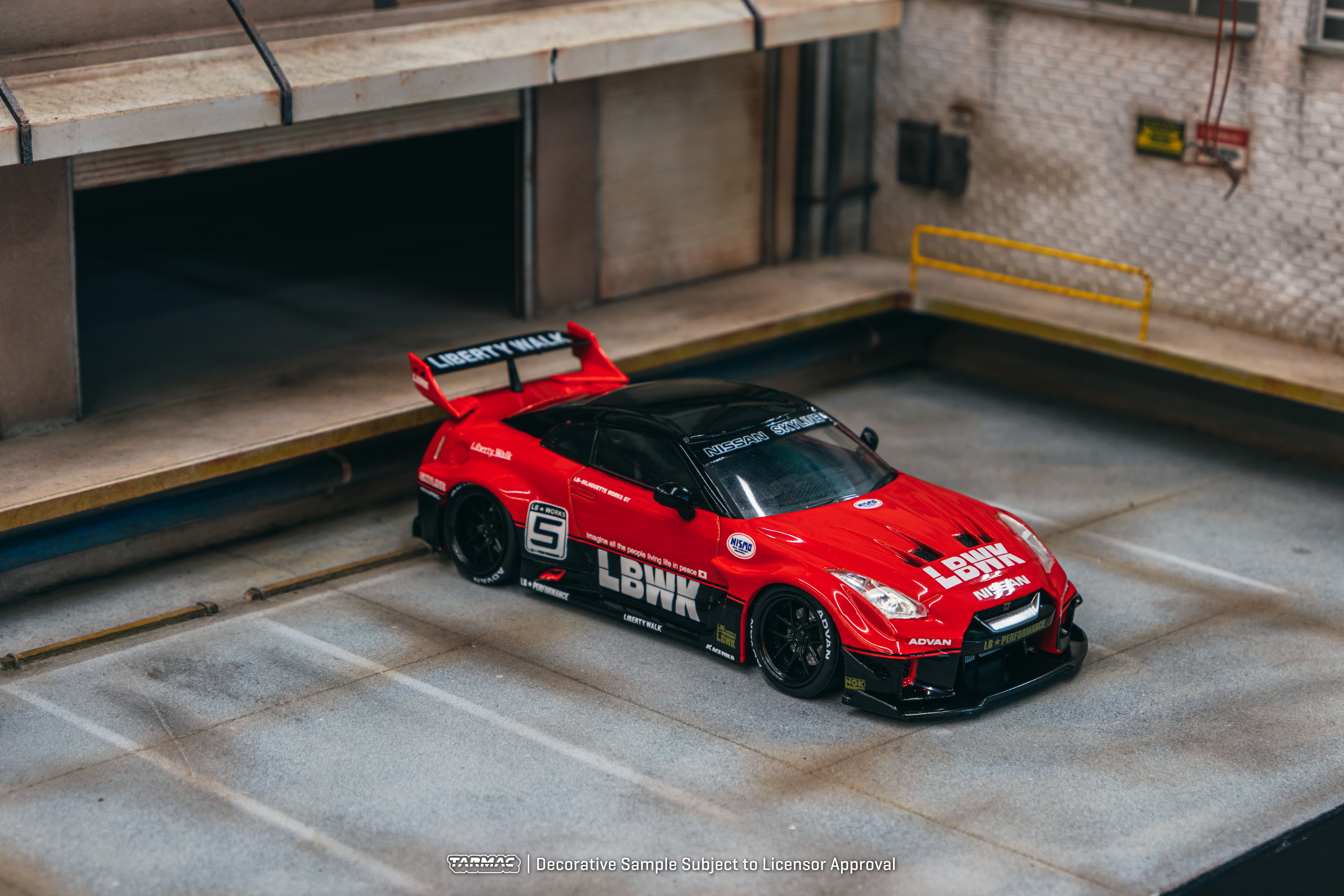 Tarmac Works 1/43 Scale Nissan 35GT-RR Silhouette Works GT Diecast Model Car - Collectible Hobby Toy for Racing Enthusiasts & Display Showcase