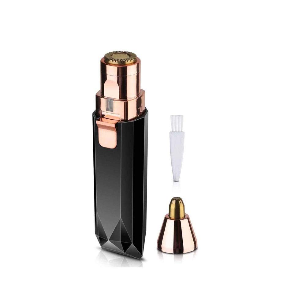 RenminRoad 2-in-1 Electric Eyebrow Trimmer & Facial Hair Remover for Women - Painless Lady Epilator with LED Light, Rechargeable Eyebrow Razor & Makeup Tool - Perfect for Eyebrow Shaping, Upper Lip & Facial Hair Removal at Home