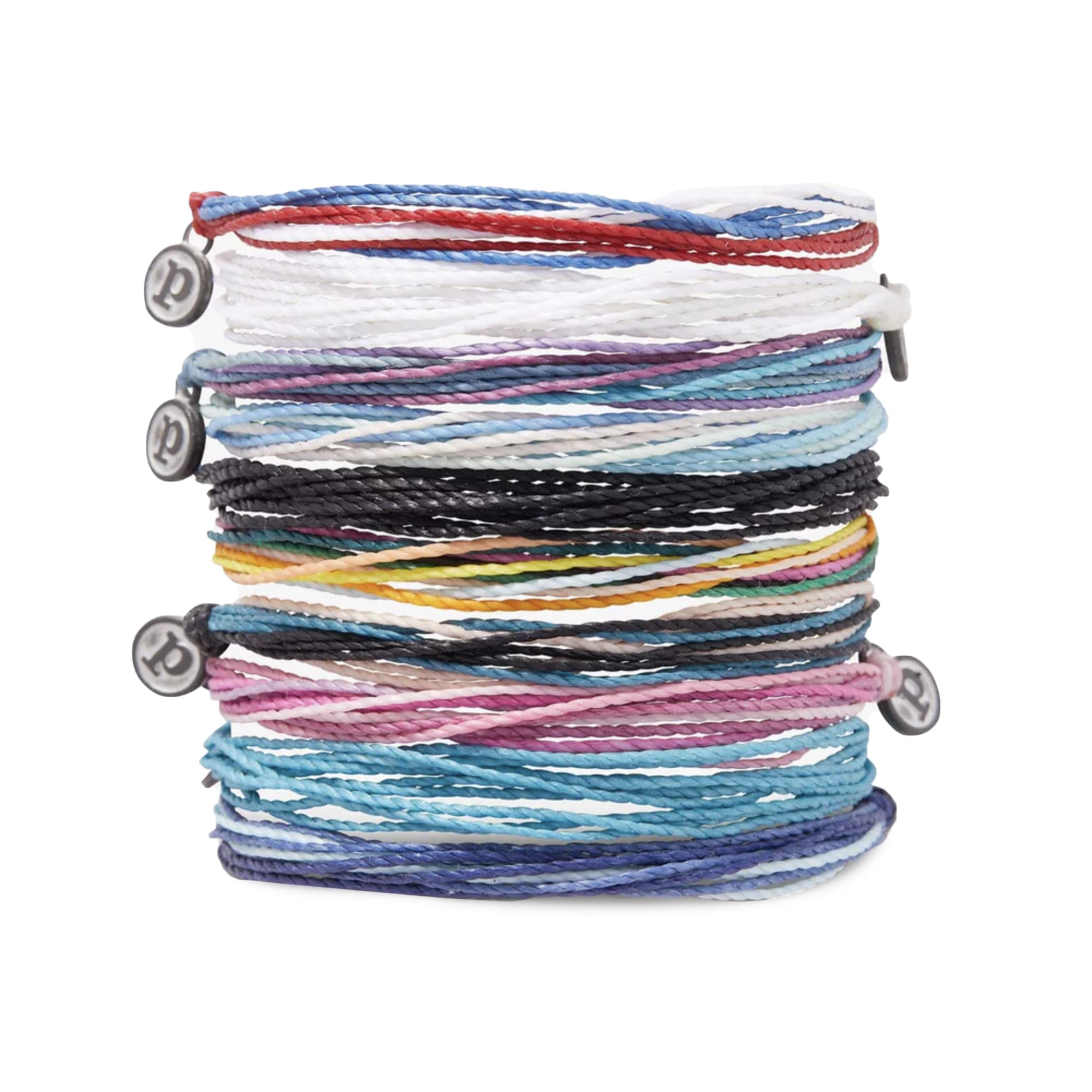 Pura Vida Bracelets Pack - Set of 10 Handmade Stackable Friendship Bracelets for Women | Cute Boho String Bracelets | Perfect for Beach, Festival, and Everyday Wear