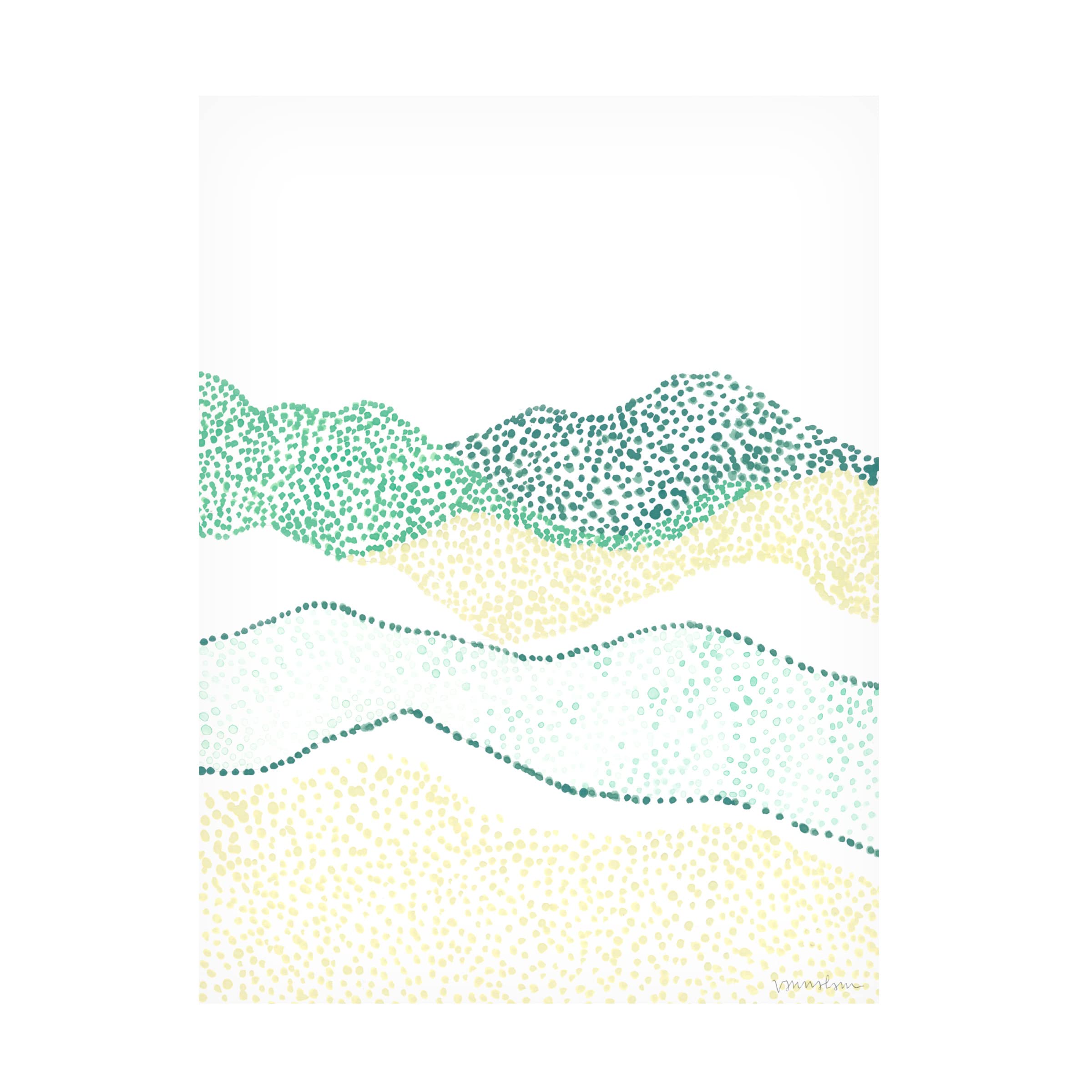 Trademark Fine Art 'Terra Dots II' Abstract Canvas Wall Art by Vanna Lam - Modern Home Decor for Living Room, Bedroom & Office