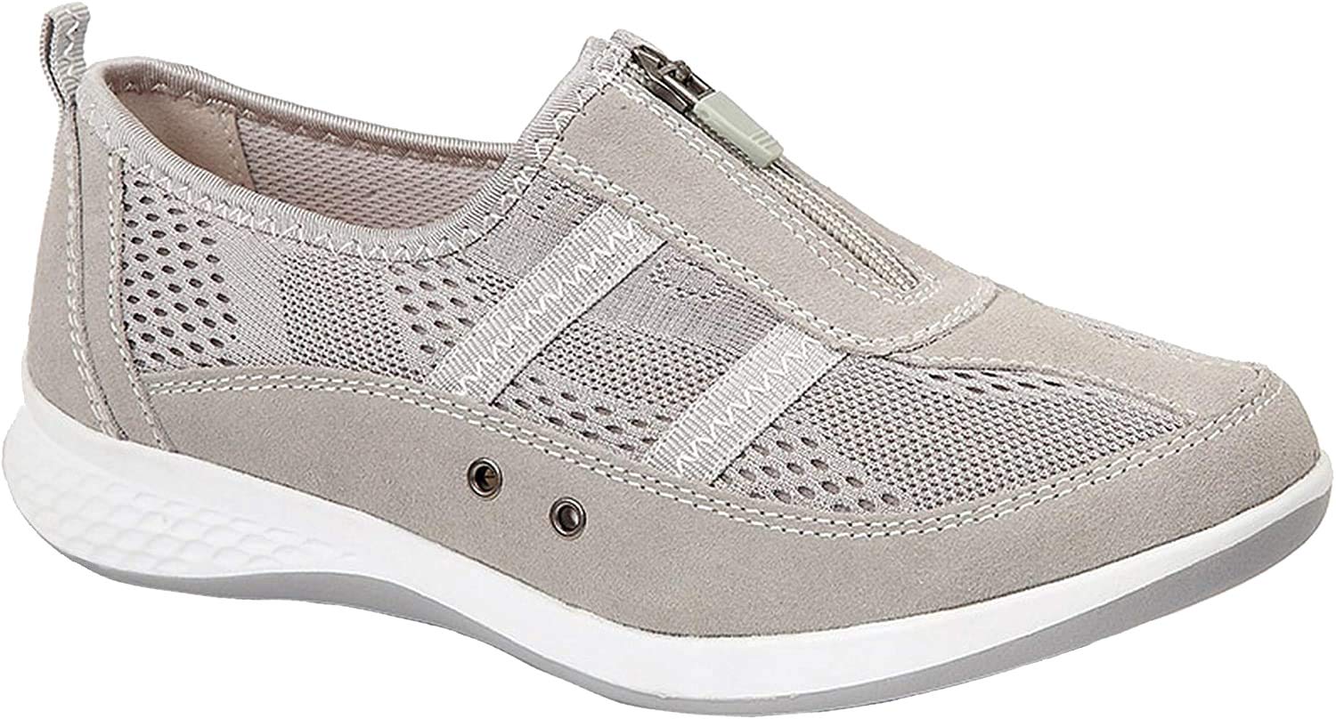 Women's Suede & Textile Shoes - Comfortable & Stylish Casual Footwear for Everyday Wear, Walking & Outdoor Activities