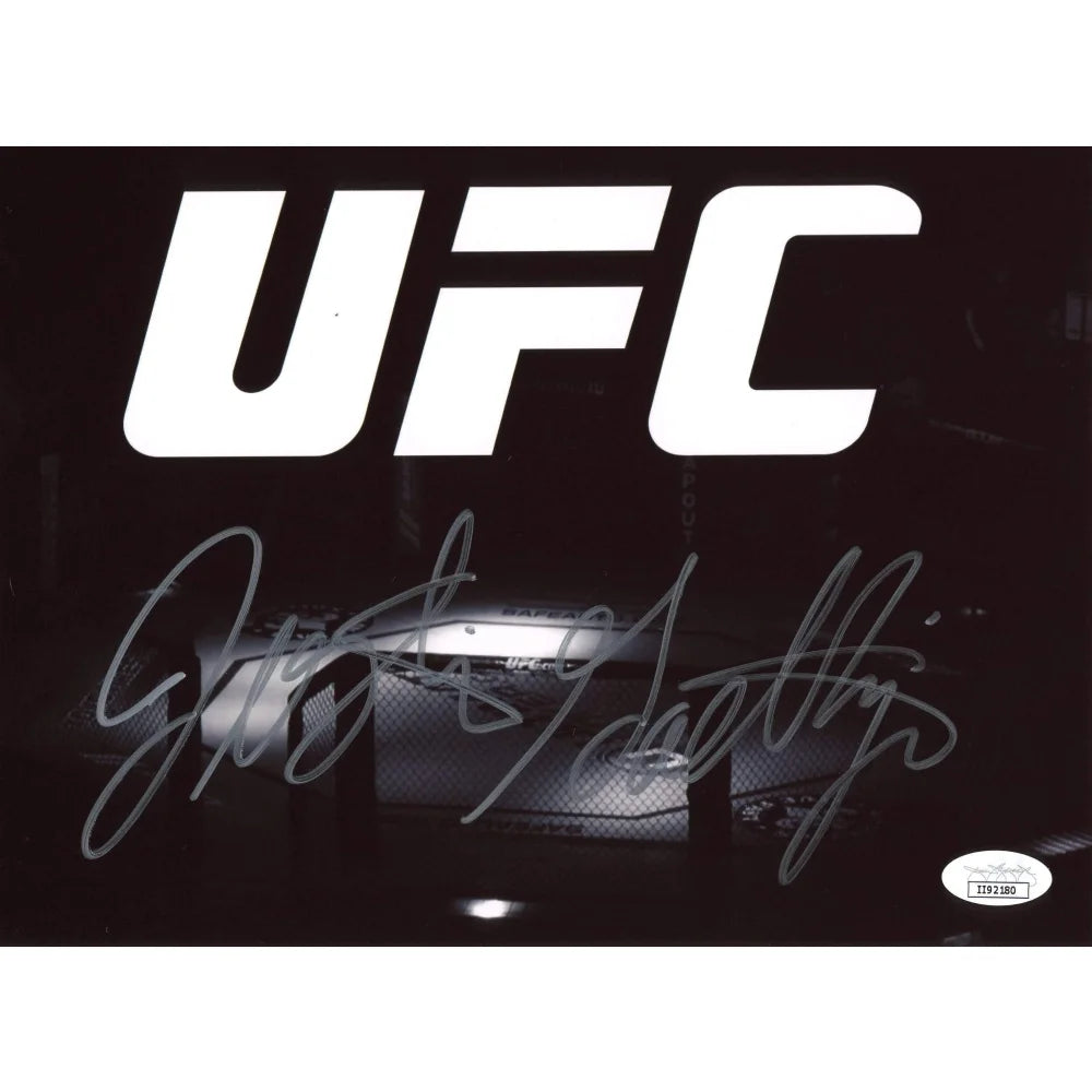 Justin Gaethje Hand Signed 8x10 Photo - Authentic UFC Fighter Autograph with JSA COA - Perfect for MMA Collectors & Sports Memorabilia Displays