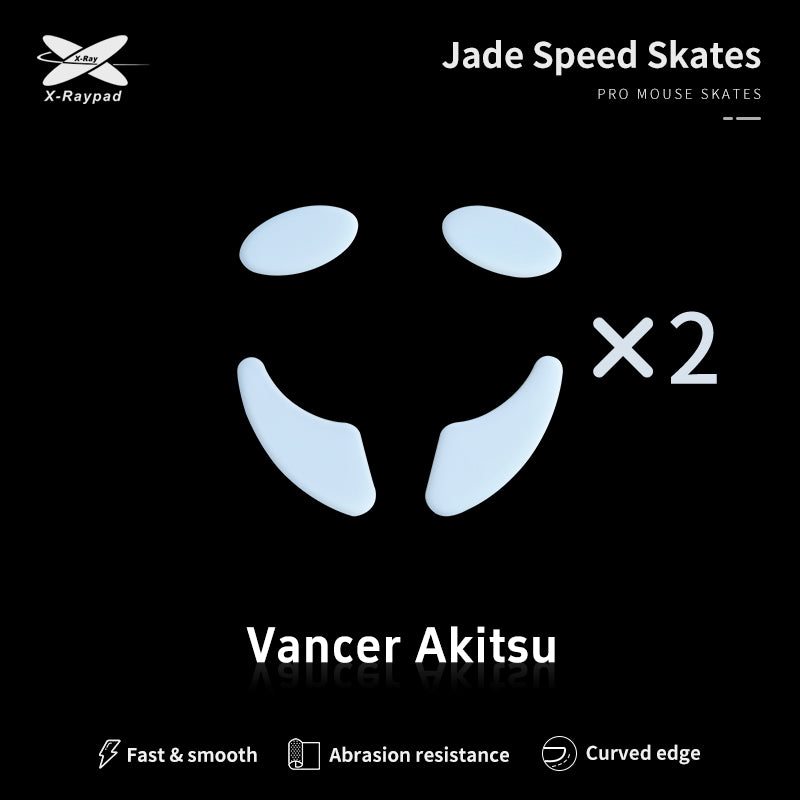 X Raypad Jade Mouse Skates for Arbiter Studio x Vancer AKITSU - Ultra Smooth Gaming Mouse Feet for FPS & Esports - Perfect for Competitive Gaming & Precision Tracking