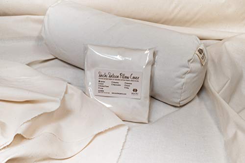 Organic Neck Roll Cover by Sachi - Soft & Hypoallergenic Pillowcase for Travel, Yoga, and Home Comfort - Perfect for Neck Support and Relaxation