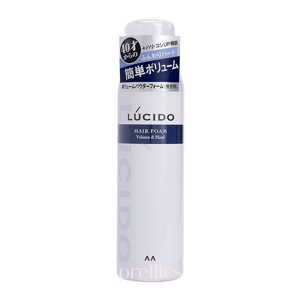 Mandom Lucido Hair Foam 185g - Volumizing & Hard Hold Styling Foam for Men & Women - Perfect for Daily Hairstyling, Special Occasions and Professional Salon Looks