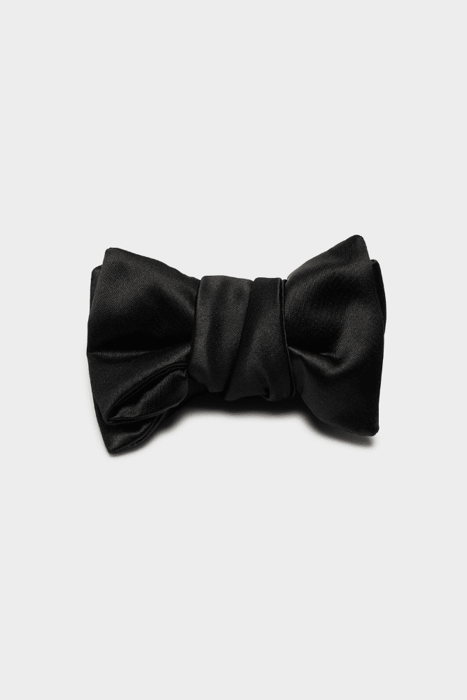 Premium GC Bow Tie 'The Fred' in Majestic Black - Elegant Formal Wear for Weddings, Parties & Special Occasions