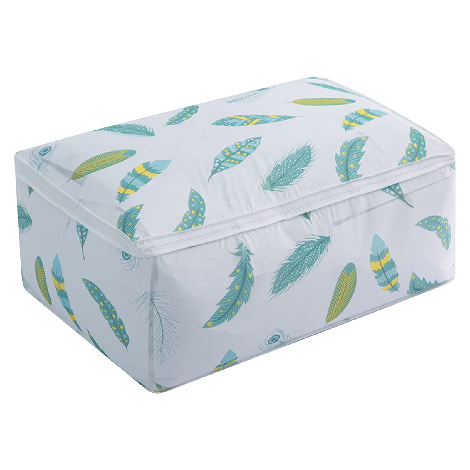 Delarsy Home Storage Bags - 3D Quilt Storage Organizer for Bedroom Closet | Space-Saving Fabric Storage Solution for Blankets, Comforters & Seasonal Clothing