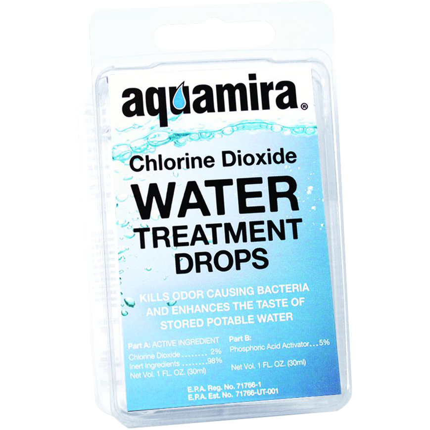 Aquamira Water Treatment Drops - Portable Water Purifier for Hiking, Camping & Emergency Preparedness - Removes Bacteria & Viruses - Safe Drinking Water Anywhere