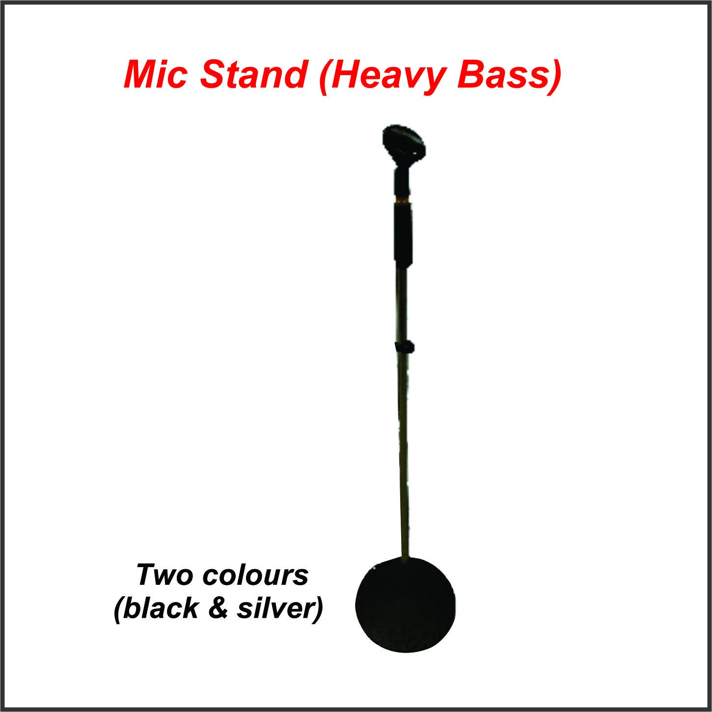 Heavy Duty Microphone Stand with Enhanced Bass for Professional Recording, Podcasting & Live Streaming - Perfect for Home Studios, Podcasters & Musicians