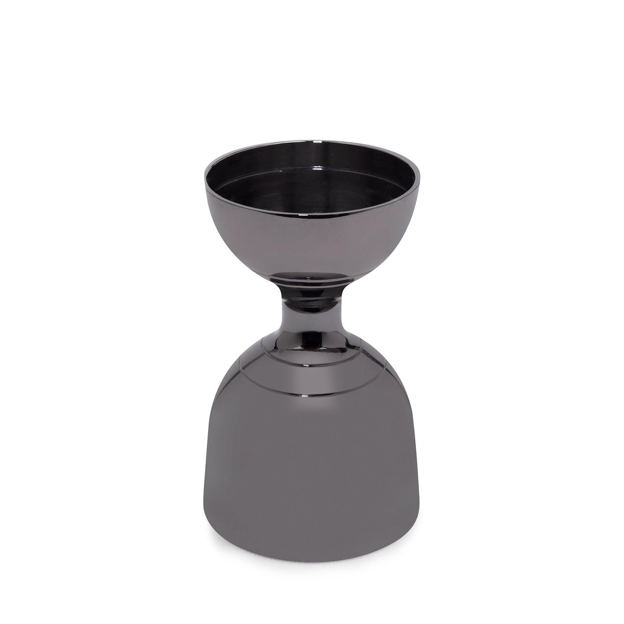 Premium Leopold Jigger Gunmetal Black Banded - 25ml & 50ml Dual Measuring Cup for Cocktails, Bartending, and Mixology - Perfect for Home Bars and Professional Use