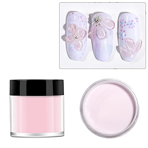 Professional Acrylic Powder & Crystal Powder for Nail Extension & Carving - Pink | DIY Nail Art, Salon Manicure & Nail Enhancement Supplies
