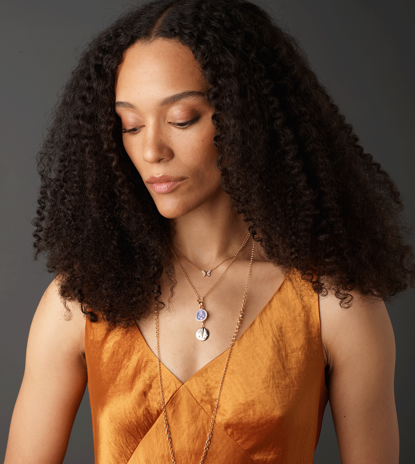 Karma Petite Champleve Medallion Necklace - Elegant Vintage Jewelry for Women | Perfect for Weddings, Parties & Special Occasions