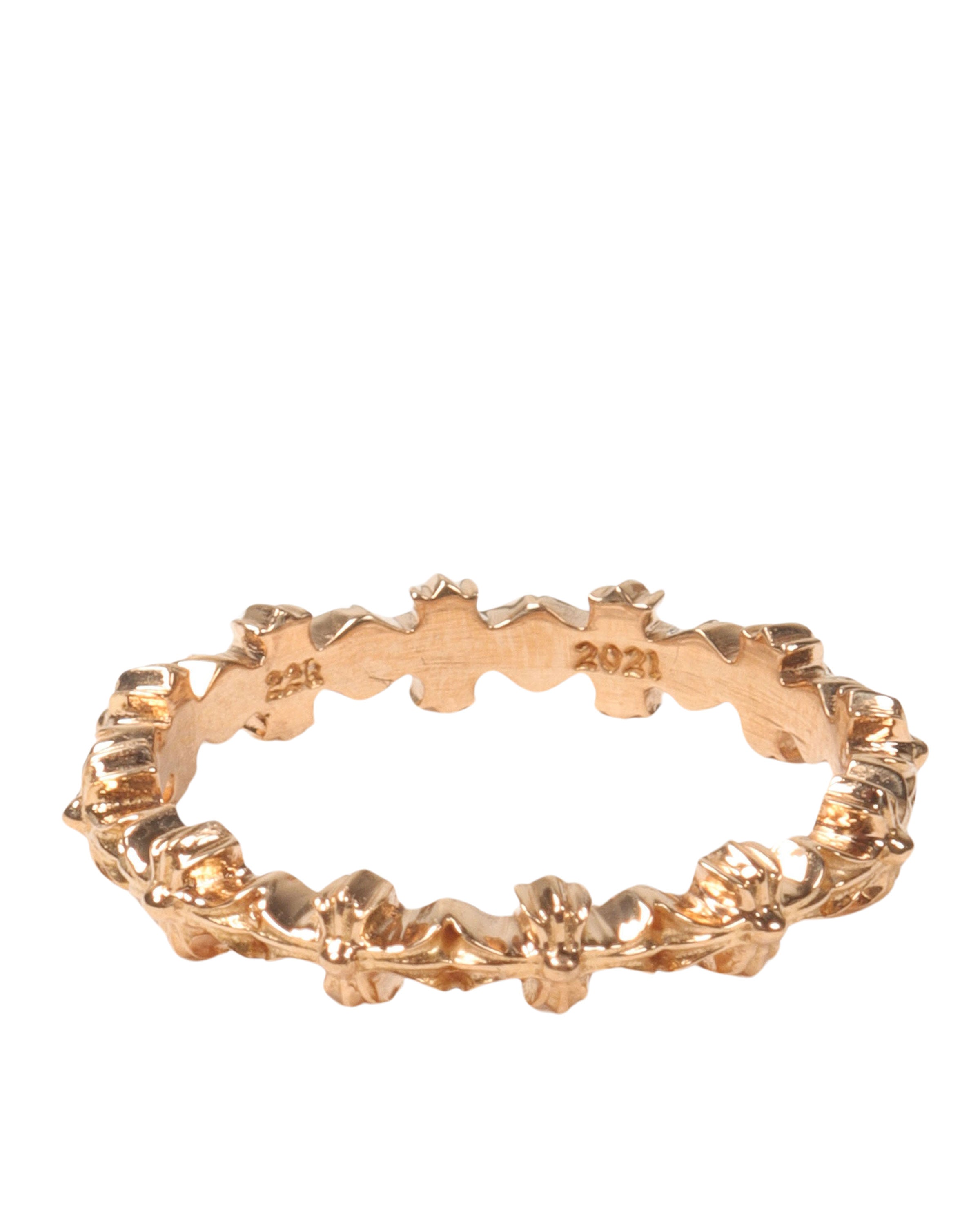 22K Gold Tiny E Plus Cross Ring - Elegant Religious Jewelry for Women, Perfect for Gifts, Weddings & Everyday Wear
