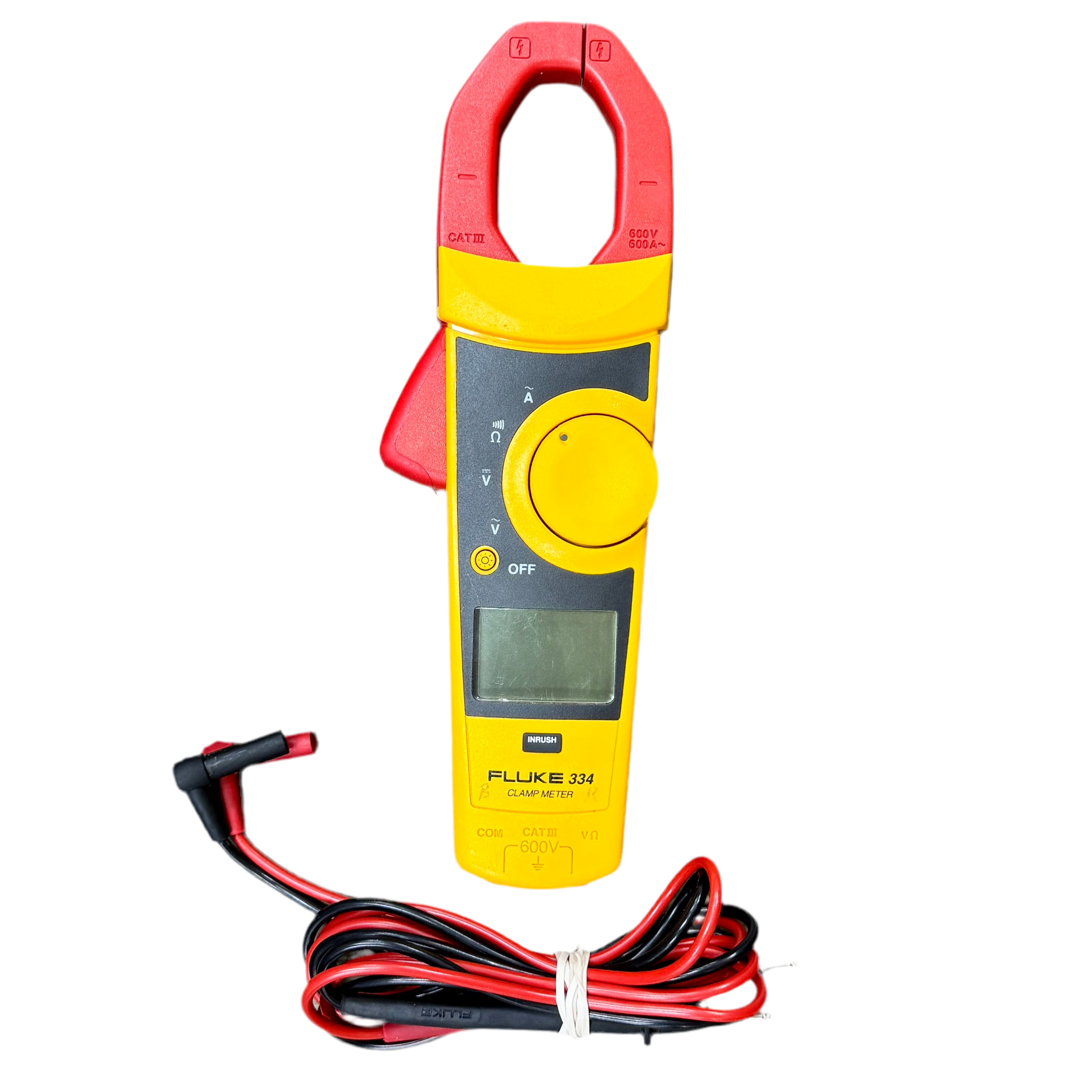 Fluke 334 Digital Clamp Meter - True RMS AC/DC Current Voltage Tester for Electricians, HVAC & Industrial Use