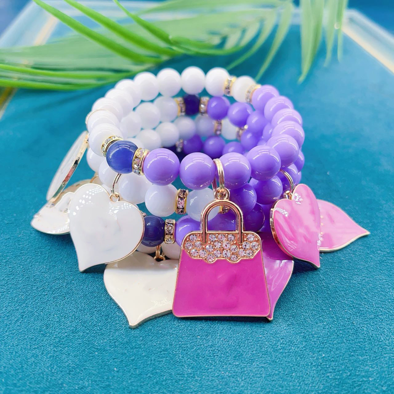 4PCS Fashion Adjustable Charm Bracelets for Women - Trendy Boho Beaded Jewelry Gift Set, Perfect for Parties, Dating & Daily Wear