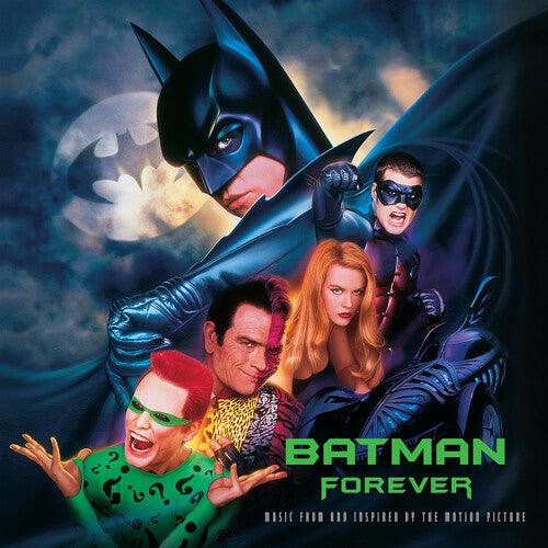 Batman Forever Motion Picture Soundtrack Exclusive Blue & Silver 2xLP Vinyl Record - Perfect for Movie Nights & Superhero Fan Collections