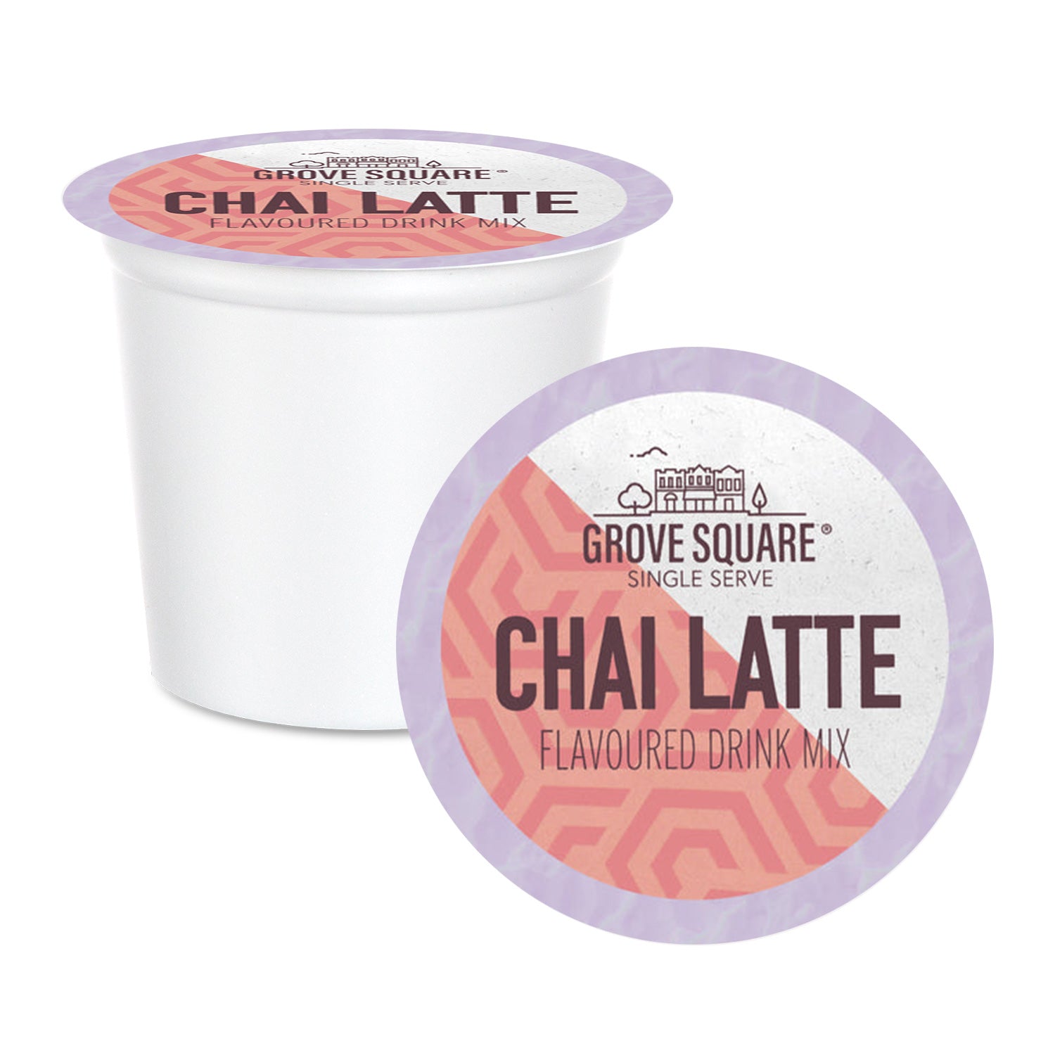 Grove Square Chai Latte Single Serve Coffee Pods - 24 Pack | Perfect for Keurig Machines | Enjoy at Home or Office