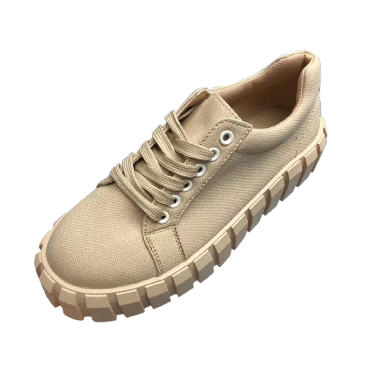 USYFAKGH Women's Sneakers - Comfortable Walking Shoes with Round Toe & Lace-Up Design | Casual Platform Sneakers for Women | Perfect for Daily Wear, Workout & Travel