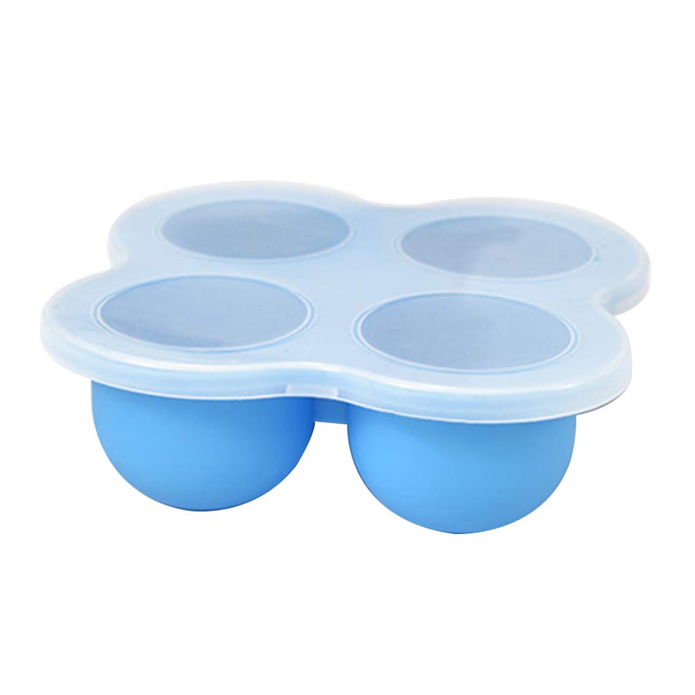 Best Silicone Reusable Baby Food Storage Containers & Egg Bites Molds with Lids - Freezer Safe, BPA-Free (Random Colors) | Perfect for Meal Prep, Baby Food Storage & Homemade Egg Bites