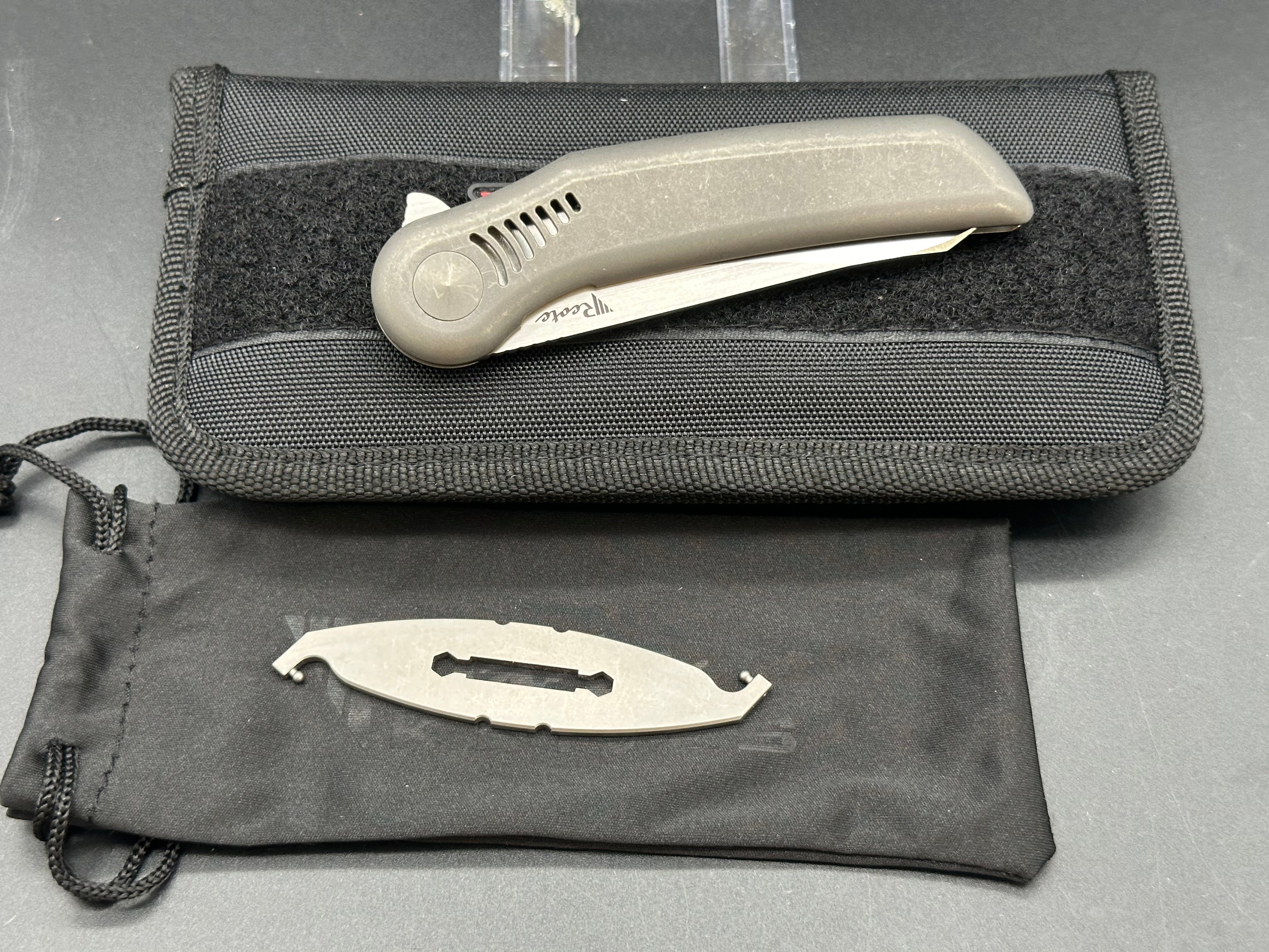 Reate Knives Gent 9 Flipper Frame Lock Knife - Premium EDC Pocket Knife with Titanium Handle - Perfect for Outdoor, Camping, and Everyday Carry