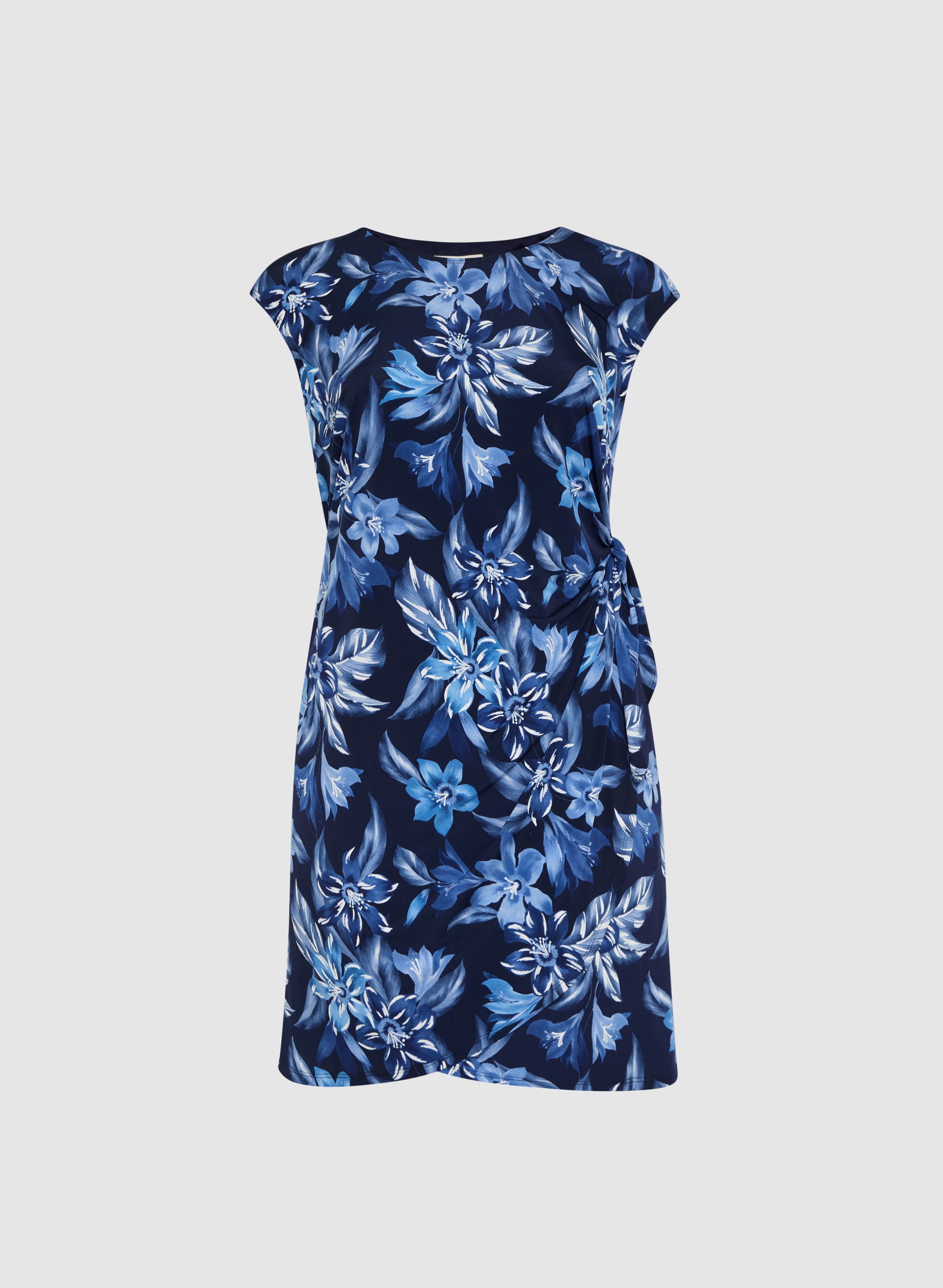Floral Print Tie Waist Dress for Women - Elegant Summer Midi Dress for Beach, Wedding & Party