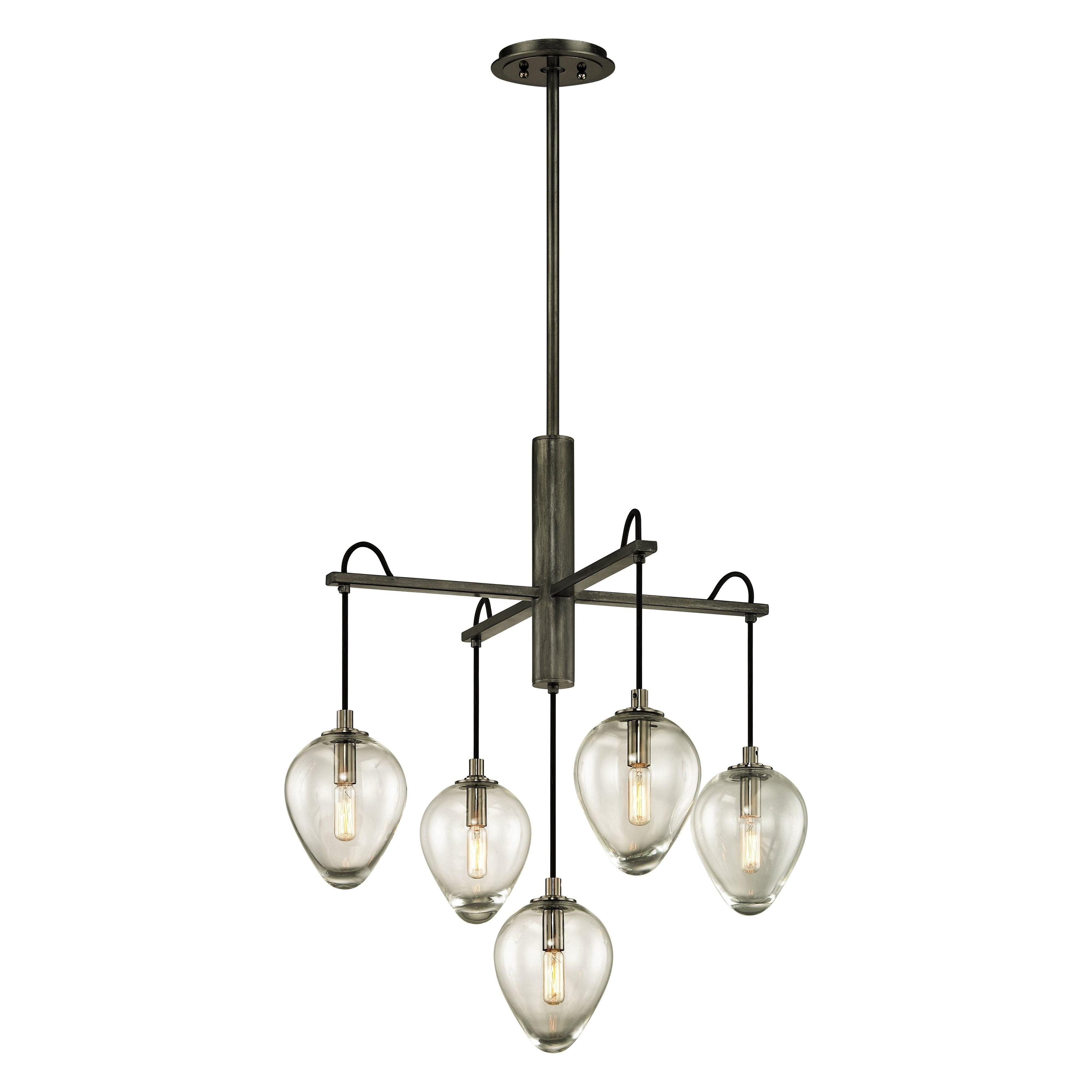 Brixton Chandelier - Modern Crystal Ceiling Light Fixture for Dining Room & Living Room | Elegant Home Decor Lighting