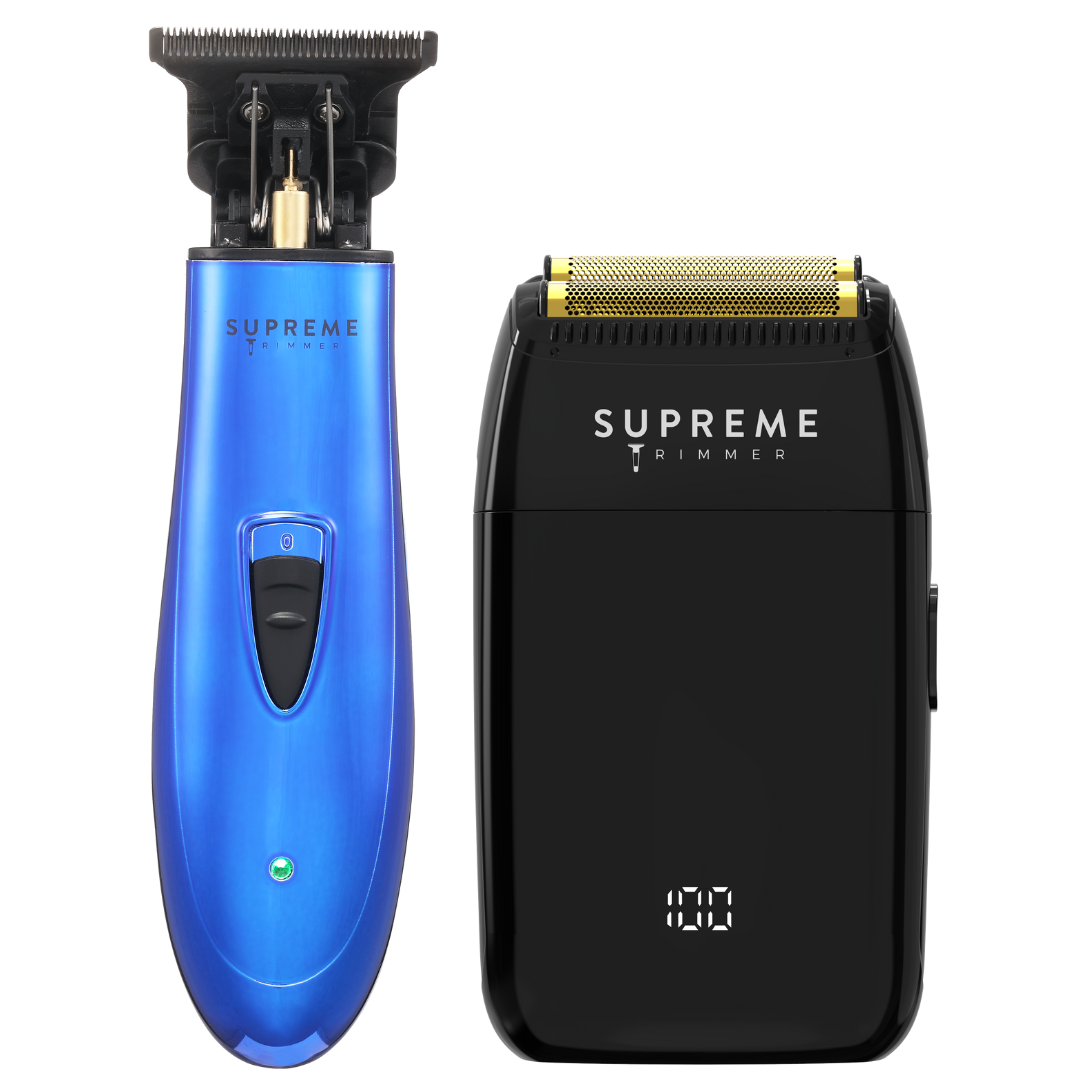 Premium Foil Shaver & T Shaper™ DLC Trimmer Bundle for Men - Electric Razor & Beard Trimmer Combo for Smooth Shaving & Precision Grooming - Perfect for Travel, Home & Professional Use