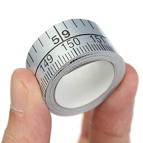 QINXI Silver Self-Adhesive Measuring Tape - 60 Inch Vinyl Ruler for Sewing, Quilting & DIY Crafts | Sticky Back Measuring Tool for Fabric, Woodworking & Home Improvement Projects