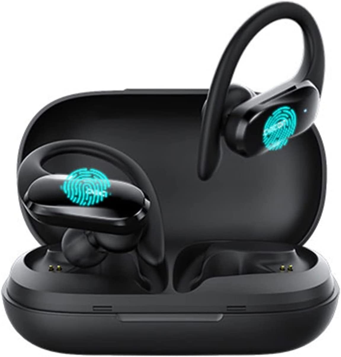 JYYBN Wireless Bluetooth 5.0 Earbuds with Charging Case, Touch Control Stereo Headphones with Built-in Mic, Auto Pairing for Running, Gym Workouts, Travel & Commuting - Perfect for Fitness Enthusiasts & Busy Professionals