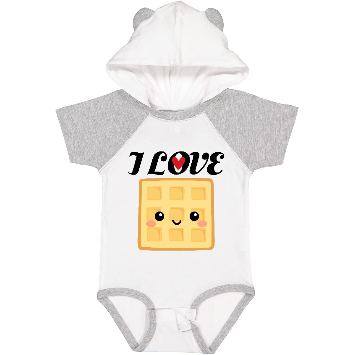 Inktastic Waffle Lover I Love Waffles Baby Bodysuit - Cute & Comfortable Infant Onesie for Breakfast Lovers, Family Outings & Photo Shoots