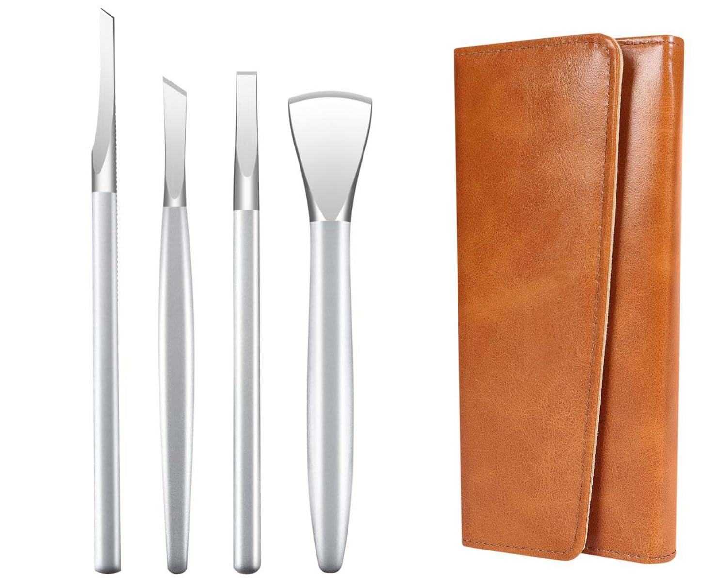 Professional Ingrown Toenail Removal Kit - Stainless Steel Pedicure Tools Set with Cuticle Remover & Nail Clippers (4 Pcs) - Perfect for Home Foot Care & Ingrown Nail Treatment