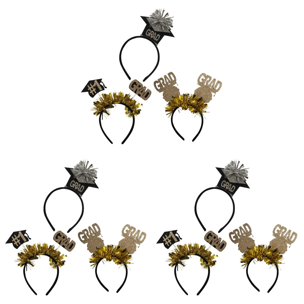 9-Piece Creative Mini Hat Hair Clips - Fashionable Graduation Headdress for Women, Girls - Spring Party Hair Accessories & Graduation Decor (Perfect for Graduation Ceremonies, Birthday Parties & Themed Events)