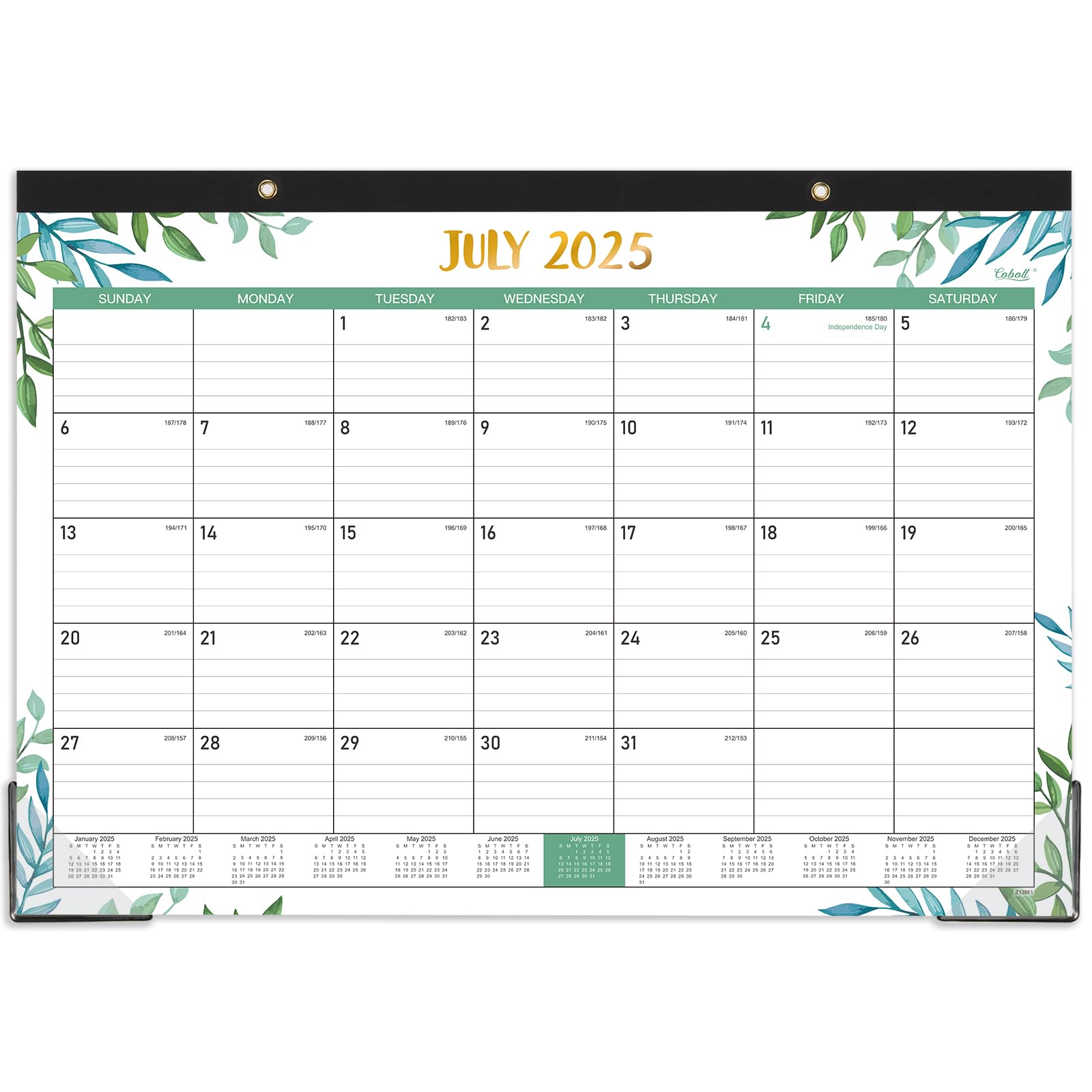2025-2026 18-Month Desk Calendar - Large 17
