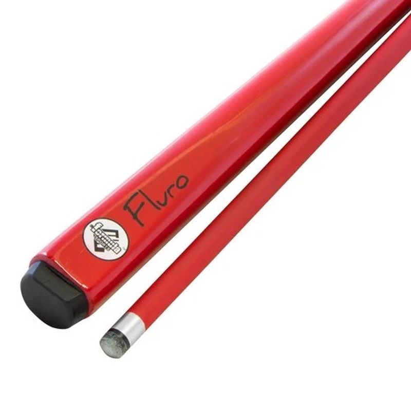 57 Inch Professional 2-Piece Pool Cue with Fluorescent Finish - Perfect for Billiards, Pool Halls, and Home Game Rooms
