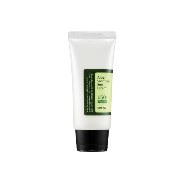 Aloe Soothing Sun Cream SPF50+ PA+++ for Face & Body - Natural Sunscreen with Aloe Vera for Sensitive Skin - Perfect for Beach, Swimming & Outdoor Activities