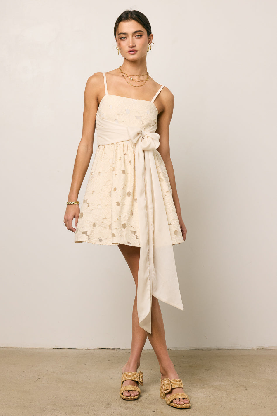 Loula Floral Mini Dress - Women's Summer Short Sleeve A-Line Party Dress | Perfect for Beach Vacations, Date Nights & Garden Parties